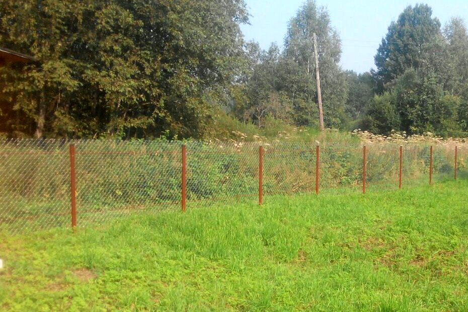 Забор из сетки рабица Забор из сетки рабица