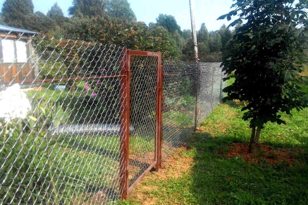 Забор из сетки рабица Забор из сетки рабица