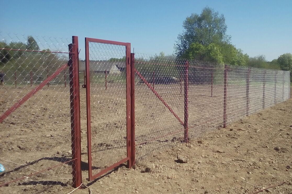 Забор из сетки рабица Забор из сетки рабица