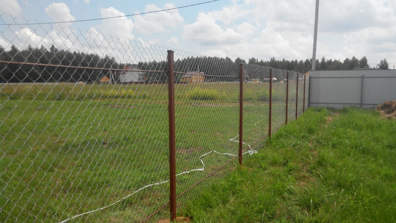 Забор из сетки рабица Забор из сетки рабица